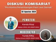 Pro-Kontra Penambangan Pasir Laut Demak, HMI FISIP Undip Gelar Diskusi Diskusi Komisariat